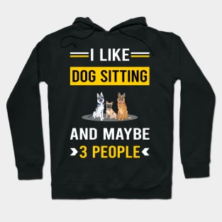 3 People Dog Sitting Hoodie